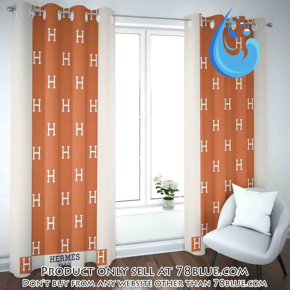 Hermes premium window curtains hot  set wc057 78b1147843